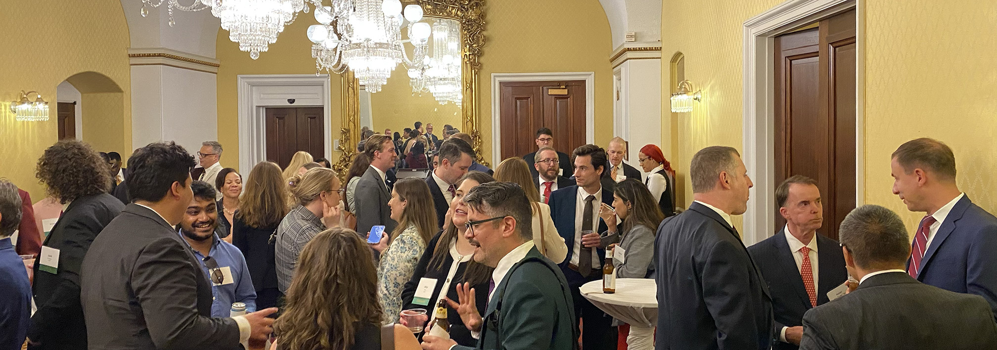 Packed room at the Capitol Hill Reception