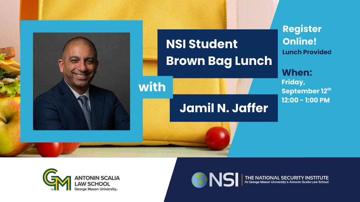 Picture of Professor Jaffer with event details